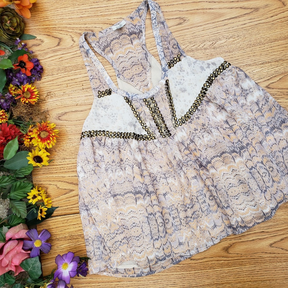 Urban Outfitters Embellished Lace Detail Top